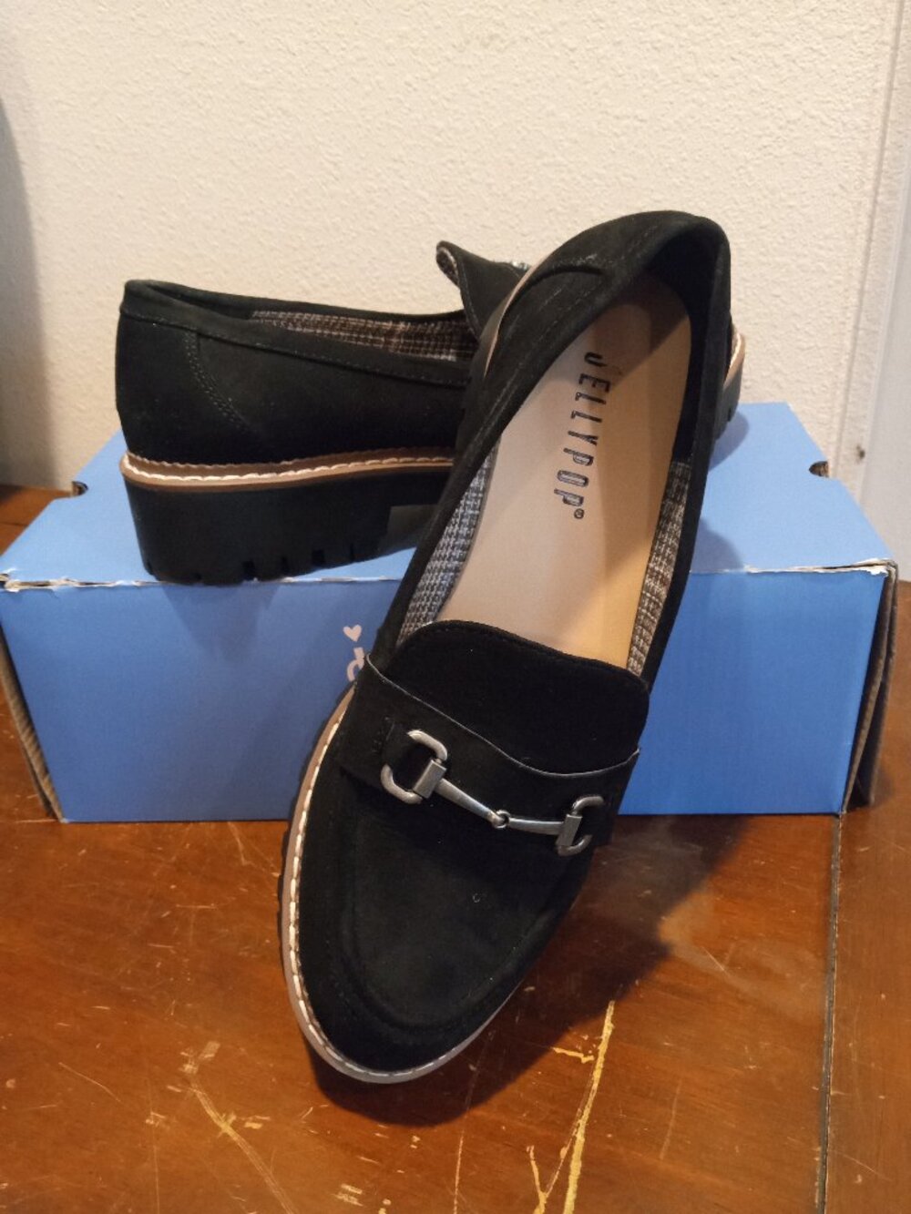 Jellypop Mario Black Women's Loafers Size 8